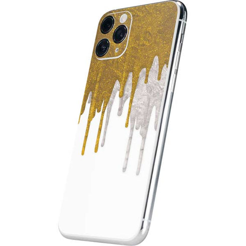 Paint Splatter Gold iPhone 11 Pro Skin
